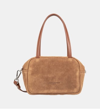 Petit sac à main Suède IT en cuir - Lancaster - Camel