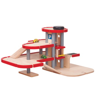 Grand garage - PlanToys - Rouge