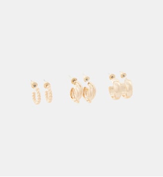 Set de 3 petites créoles - Balaboosté - Doré