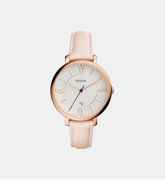 Montre Jacqueline Blanc ES3988 - Fossil - Doré rosé