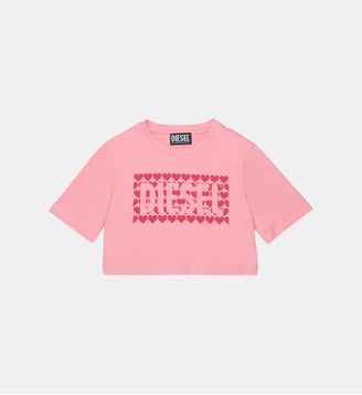T-shirt avec logo - Diesel Kids - Pink