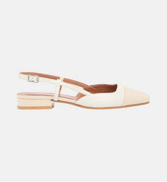 Ballerines Dhapou mix cuir vernis - Jonak - Écru
