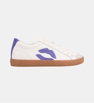 Baskets En Cuir Colette Violet - Bons Baisers - Blanc