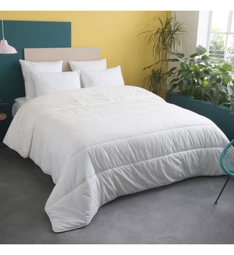 Couette TEMPÉRÉE Extra Gonflante - Coton Bio - Colette - Wake Me Green - Blanc