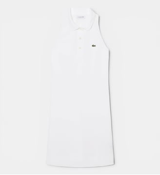 Robe polo sans manches en Piqué - Lacoste - Blanc