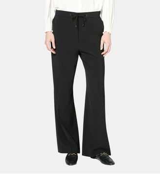 pantalon de tailleur fluide élastiqué - lucille - Gerard Darel - Noir