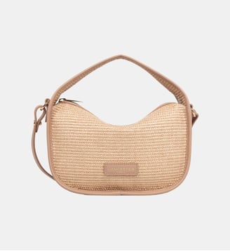 Sac à main Vanity zip osier  - Lancaster - Naturel