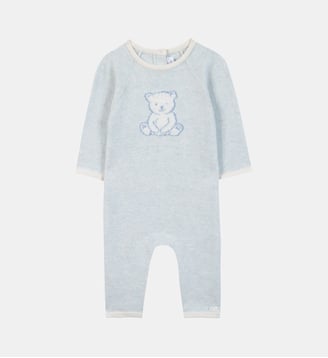 Combinaison longue -  coton broderie - Tartine Et Chocolat - Bleu ciel