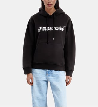Sweatshirt à capuche en coton What is avec strass The Kooples