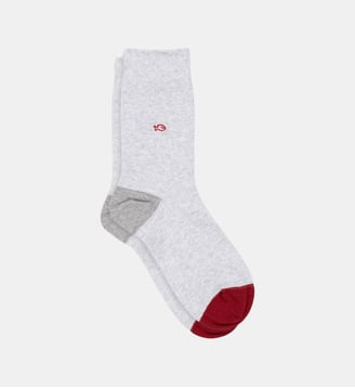 Chaussettes en coton peigné unies - Billybelt - Gris chine