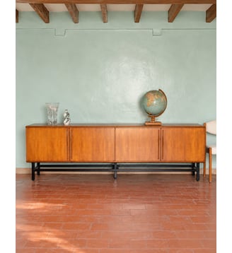 Grande enfilade en teck Margaret N°506- Produit chiné - Debongout - Bois clair