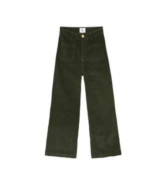 Pantalon loose, large uni ATLANTY - La Petite Etoile - Kaki