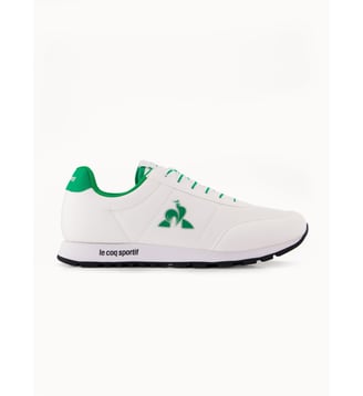 Sneakers rétro-running Racerone - Le Coq Sportif - Optical white et fern green