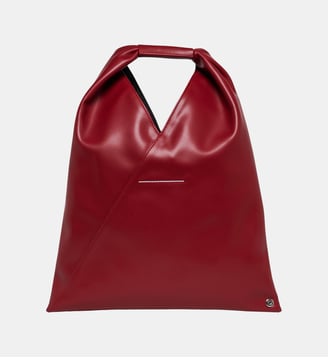 Sac Japanese Bag en imitation cuir Small - MM6 Maison Margiela - Bordeaux