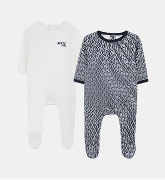 Ensemble deux pyjamas en coton - Kenzo Kids - Off white