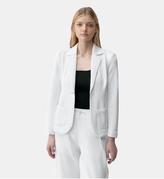 Veste de sport Lyssa Avec poches - Born Living Yoga - Blanc cassé