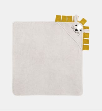 Serviette à capuche lion - Kindsgut - Gris