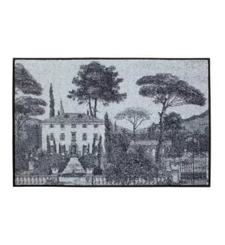 Tapis decor caoutchouc & nylon - Garnier Thiebaut - Bleu nuit