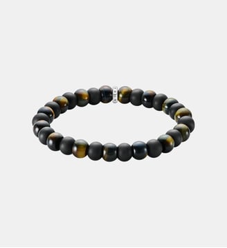 Bracelets en obsidienne et œil de tigre - Thomas Sabo - Argent