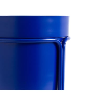 Cache-pot sur pied en métal fer H40 cm - La Redoute Interieurs - Bleu vif