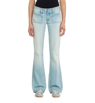 Bootcut Jeans Low Waist D-Hush - Diesel - Bleu clair