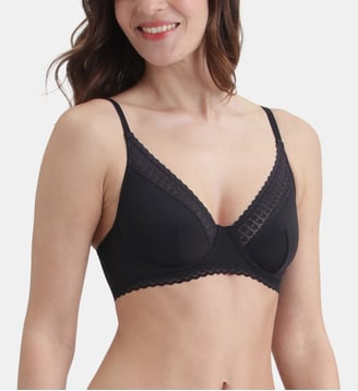 Soutien-gorge foulard à armatures Daily Micro - Dim - Noir
