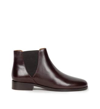 Bottines Plates Chelsea Cuir - Bobbies - Marron foncé
