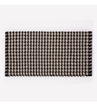 Tapis de bain - PIED DE COQ - Bath Bazaar - Noir et blanc