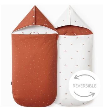 Nid d'ange réversible 4 saisons - Les petites billes - Rouge