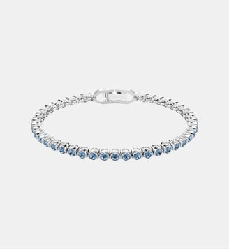 Bracelet Tennis Imber Emily, Métal rhodié - Swarovski - Blue et rhodium plated