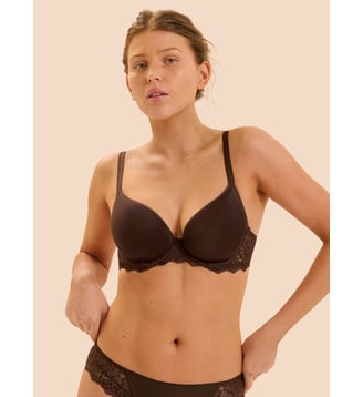 Soutien-gorge spacer décolleté plongeant - Cacao - Simone Pérèle - Cacao