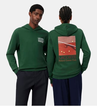 Sweatshirt à capuche Édition Roland-Garros - Lacoste - Vert