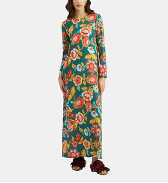 Robe Long Sleeve Swing Hottie Emerald - La DoubleJ - Émeraude