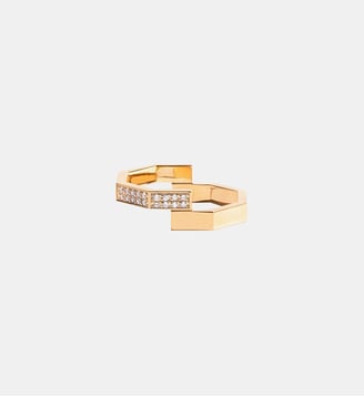 Bague Octogone double - JEM - Jaune