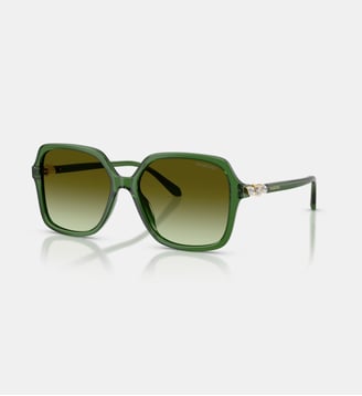 Lunettes de soleil Carré SK6067 - Swarovski - Transparent vert