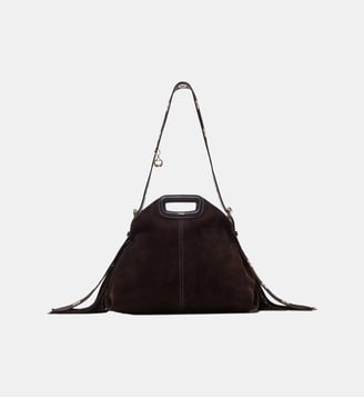 Sac Miss M en suède - Maje - Marron foncé
