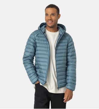 Doudoune légère à capuche Nico - Jott - Bleu tempête
