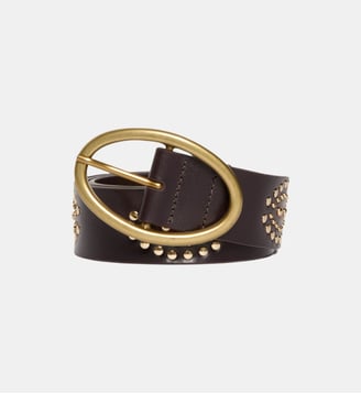 Ceinture Iris En Cuir 40mMm - Vanessa Bruno - Acajou