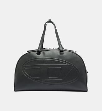 1DR Dome  - Sac de voyage en cuir avec Oval D - Diesel - Noir