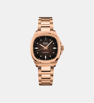 Montre automatique Multifort Chocolat M0493073329600 - Mido - Doré rose