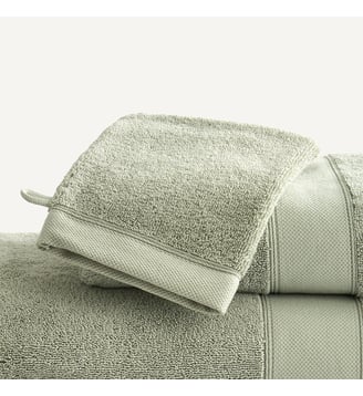 Lot de 2 gants de toilette 700 g/m² - AM.PM - Vert jade