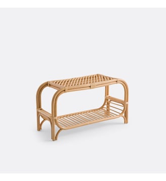 Banc d'entrée en canne de rotin - La Redoute Interieurs - Beige