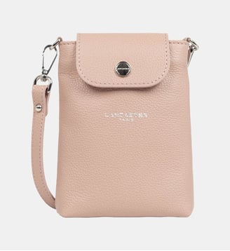 Pochette smartphone Milano Bao en cuir - Lancaster - Nude