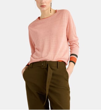 Tricot rio en lin - Momonì - Rose