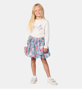 Tee-shirt manches longues - Kenzo Kids - Off white
