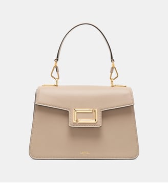 Sac porté main M en cuir signature - Lancel - Gris