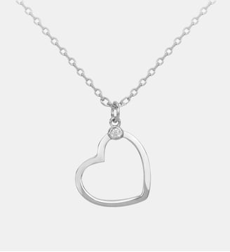 Collier chaîne Ma Déclaration en Argent avec diamant blanc - La Garçonne Diamant - Argent