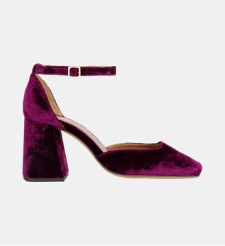 Escarpins Sybil Velours - Bobbies - Pourpre