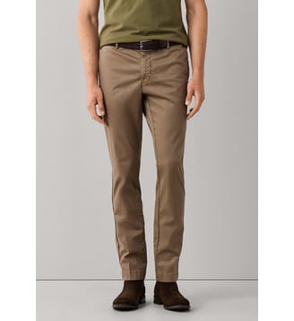 Chino Kensington Coupe Slim En Coton Stretch - Hackett London - Putty beige