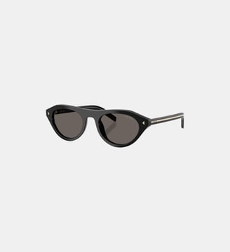 Lunettes de soleil Irrégulier PR B15S - Prada - Noir